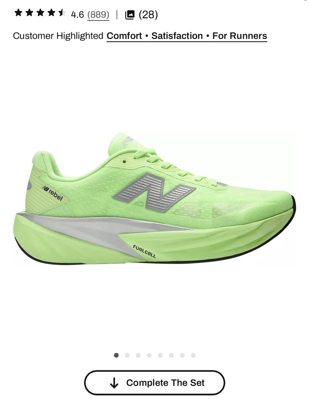 New Balance Neon Green FuelCell Running Shoe